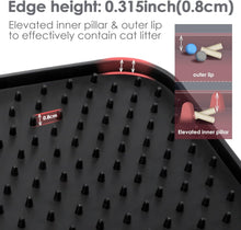Load image into Gallery viewer, Cat Litter Mat Litter Trapping Mat, Silicone Cat Litter Box Mat Scatter Control Soft Urine&amp;Water Proof Litter Catcher Mat Washable Easy to Clean Kitty Litter Mat 53x38cm
