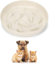 Load image into Gallery viewer, PETTOM Ceramic Slow Feeder Bowl for Cats and Dogs, Non-Toxic, Raised Edges, Non-Slip Mat, Easy to Clean
