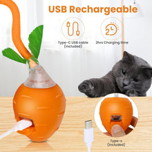 Load image into Gallery viewer, Interactive Cat Toy, USB Rechargeable Kitten Toys, 3 Working Modes Irregular Motion Trajectory Cat Toys for Indoor Cats Self Play, Stimulates Cat&#39;s Senses Funny

