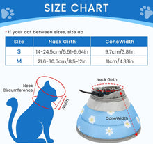 Load image into Gallery viewer, Cat Cone Collar, Adjustable Cat Recovery Collar, Soft Pet Cone After Surgery Recovery Lightweight Elizabethan Collars for Kitten Puppy Anti Scratch
