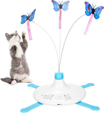 Load image into Gallery viewer, PETTOM Replacements for Cats Toy B0936T245Z Interactive Teaser Cats Toy Three Rotating Butterfly Funny Exercise Kitten Toy Pet Random Butterfly Toys Replacements Random Color (Replacements)

