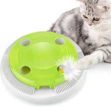 Carica l&#39;immagine nel visualizzatore di Gallery, PETTOM Interactive Cat Toy Indoor 8 Holes Automatic Random Stretch Out Feather Smart Kitten Toys Battery Powered
