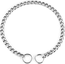 Load image into Gallery viewer, PETTOM Dog Chain Collars Strong Iron Metal Dog Choker Silver Plating No Pull Pet Collar Chain for Small Dogs Training Walking
