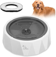 Load image into Gallery viewer, Dog Water Bowl 1.5L No-Spill Pet Water Bowl Large Capacity Slow Water Feeder Dispenser with Replacement Filter Vehicle Carried Travel Slow Drinking Water Bowl for Dogs/Cats/Pets
