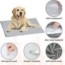 Load image into Gallery viewer, Pet Heating Pad, 16&quot; x 28&quot; Electric Dog Cat Heating Pad Indoor Waterproof 9 Adjustable Temperature Self Warming Cat Bed Heated Blanket for Cats &amp; Dogs Kitten Puppy with Chew Resistant Cord
