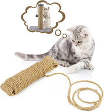 Load image into Gallery viewer, Sisal Rope for Cat Scratcher, Pettom Cat Scratching Post Replacement Natural Hemp Rope Sisal Replacement Rope for Cat Tree
