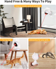 Load image into Gallery viewer, PETTOM Automatic Laser Cat Toys, USB Rechargeable Interactive Cat Toy for Indoor Cats Kitty Kittens Doggies 2 Modes Exercise Pointer Auto On Off
