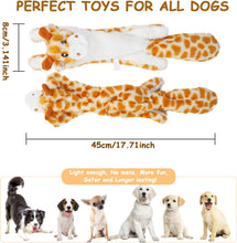 Lade das Bild in den Galerie-Viewer, PETTOM Hundespielzeug Set, Hunde Plüsch Quietschendes Hundespielzeug mit Crinkle-Papier, Kuscheltiere für Hund, Plüschhundespielzeug Keine Füllung für Welpen Kleine Mittlere Hunde (5 Pcs)
