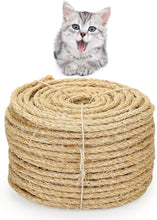 Load image into Gallery viewer, Sisal Rope for Cat Scratcher, Pettom Cat Scratching Post Replacement Natural Hemp Rope Sisal Replacement Rope for Cat Tree
