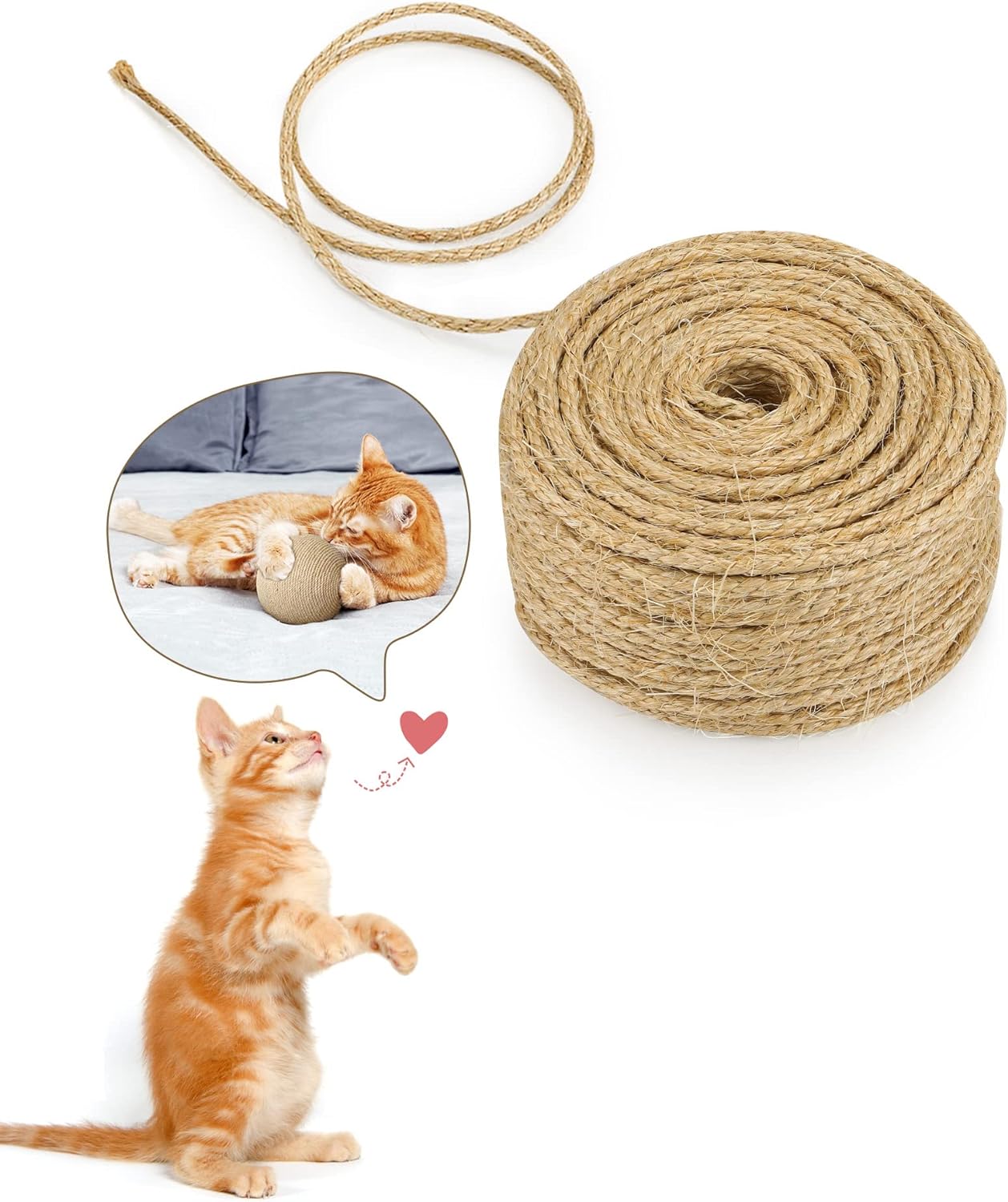 Hemp rope cat scratch post best sale